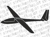 Segelflugzeugaufkleber - ASW 15
