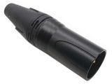 XLR cable plug CN black