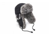 Fell-Fliegerhaube, schwarz Fell-Fliegerhaube, schwarz