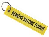 Remove before flight - Gelb