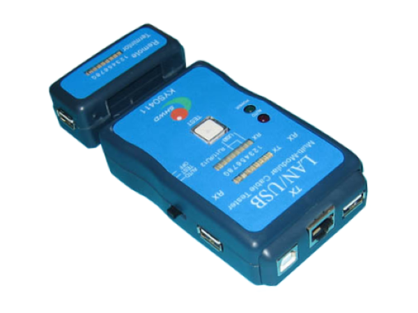 RJ12, RJ11, RJ45, USB Kabeltester