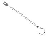 Safety chain with hook
