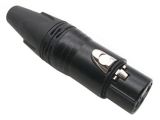 XLR cable connector CN black