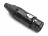 XLR Kabelbuchse CN schwarz XLR Kabelbuchse CN schwarz