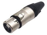 XLR cable connector CN silver