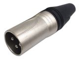 XLR cable plug CN silver